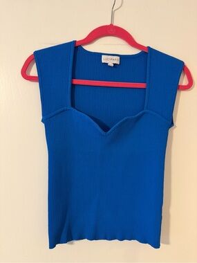 Lucy Paris Ribbed Sweetheart Neck Tank